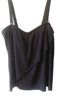 Top halter con tiras ajustables Venus para mujer talla 20 negro Y2k Foto 1 de 4