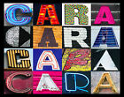 Affiche de nom CARA avec photos de lettres de signes réelles