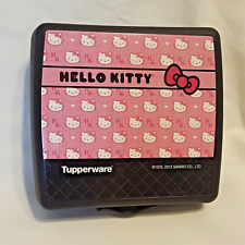 Tupperware hello kitty square hinged locking sandwich snack keeper 3752D-1