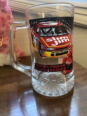 1999 Nascar Busch Series SLIM JIM Racing Team #44 Beer Glass Terry Bobby Labonte - Image 1 of 4