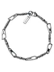 Men's Stainless Fishers of Men (Tab) Bracelet-Matthew 4:19 Shields of Strength - Picture 1 of 3