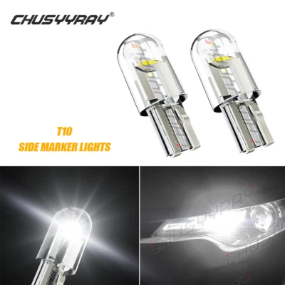 FOR Vauxhall Vivaro 2001-2014  Pair T10 LED Side Light Bulbs Bright White - Image 1 of 4