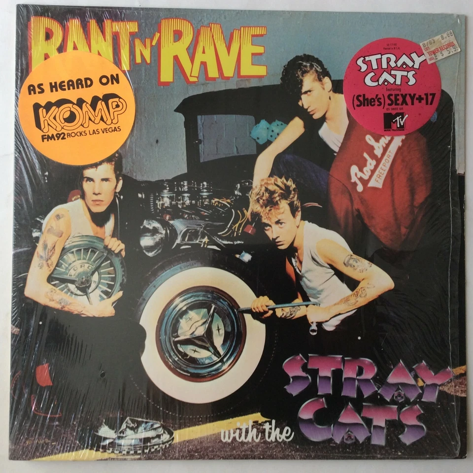 Stray Cats-Rant N Rave-VINYL-LP-1983-EMI-Brian Setzer-SO-7102-Rockabilly-rare - Image 1 of 4