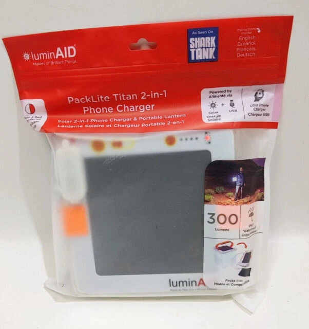 LuminAID Titan 2-in-1 Lantern/Solar Phone Charger - 300 Lumens