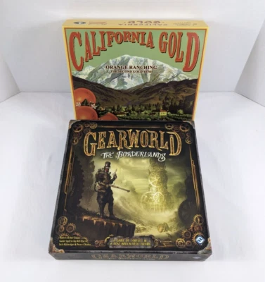 Лот настольных игр GEARWORLD и CALIFORNIA GOLD б/у полный комплект игр FFG Numbskull - Изображение 1 из 4