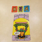 vintage Teenage Mutant Ninja Turtles unused party invitation and 3 stickers