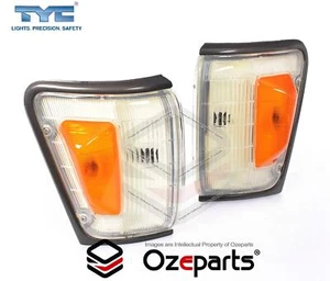 TYC Pair LH+RH Corner Light Grey For Toyota Hilux 4WD 4 Runner Surf 1988-1991 - Picture 1 of 5
