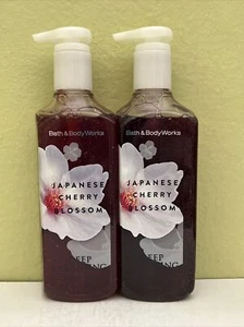 (2) Bath & Body Works JAPANESE CHERRY BLOSSOM Deep Cleansing Hand Soap 8oz NEW - Picture 1 of 2