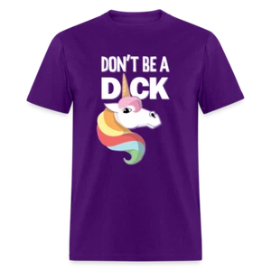 Camiseta Unicornio Anti-Bullying Spread Kindness Don't Be A Dick Divertida Unisex - Imagen 1 de 11