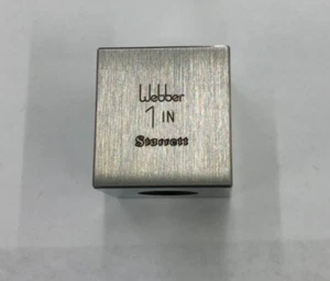 Starrett/Webber SS 1.000 A1 Square Steel Individual Gage Block, 1.000", Grade A1 - Picture 1 of 4