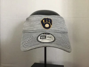 Milwaukee Brewers MLB Baseball Visor New Era NWT Grey - Picture 1 of 5