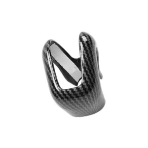 ABS Carbon Fiber Central Console Gear Shift Knob Trim For Volvo XC90 2016-2022 - Picture 1 of 10