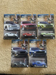 2024 Hot Wheels Silver Series 60 Years Mustang 5 Car Set  - Picture 1 of 8