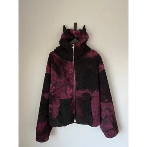 Vandy The Pink Bat Fleece Jacket - Size Large - Black - NEW - Picture 1 of 8