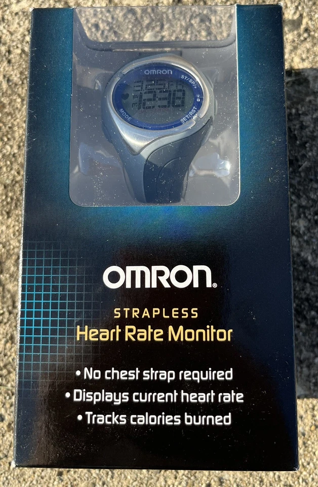 Omron HR-210 Monitor de Ritmo Cardíaco Reloj Alarma Cronómetro Nuevo Foto 1 de 4