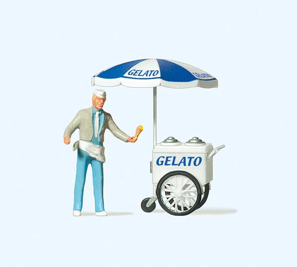 Preiser 29116 Gelataio, H0, Nuovo 2023 - Immagine 1 di 1