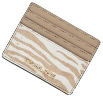 Bolso antipolvo Michael Kors grande beige tarjetero cuero pelo de becerro 35H3GTVD3H nuevo con caja Foto 1 de 4