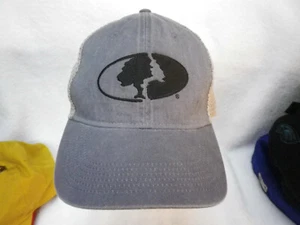 Blue Gray Mossy Oak Outdoor Ball Cap Hat Streach Fit Small Medium - Picture 1 of 6