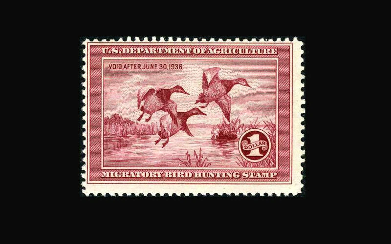 USA Federal Duck Stamp-Mint OG&NH, Fine S#RW2 post office fresh, excellent color - Image 1 of 1