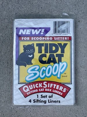 Tamices rápidos Tidy Cat Scoop forros de caja para gatos 1 juego de 4 forros de tamizado nuevos Foto 1 de 3