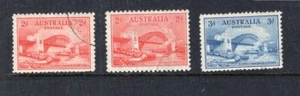 AUSTRALIA PREDECIMAL 1932 SYDNEY HARBOUR BRIDGE TRIO CTO AND VERY FINE.... - Picture 1 of 2
