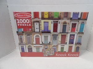 Melissa & Doug 1000 Piece Knock Knock Cardboard Colorful Doors Jigsaw Puzzle - Picture 1 of 2
