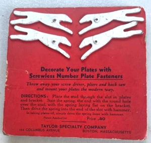 License Fasteners Dog 1946 1947 1948 Chevy Ford Dodge Mercury Pontiac Nash Olds - Picture 1 of 3