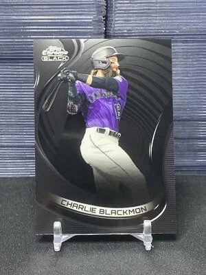 2022 Topps Chrome Black Charlie Blackmon #26 - Image 1 of 2