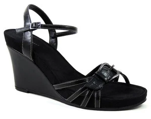 Sandalias de cuña para mujer Nine West Ardijerazu negras talla 11 M - Imagen 1 de 6