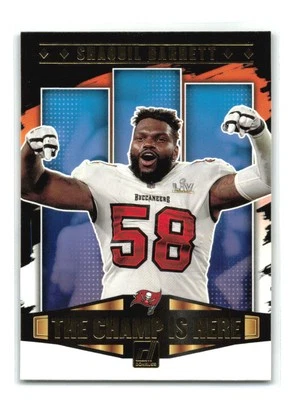 Shaquil Barrett - 2021 Donruss #CIH-20 The Champ Is Here - Tampa Bay Buccaneers - Image 1 of 2