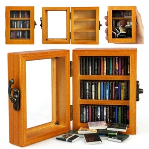 Anxiety Mini Bookshelf Ornament - Shake Away Your Anxiety Miniature Book Libr... - Picture 1 of 7