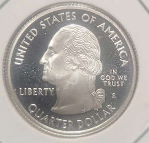 2008 S SILVER PROOF OKLAHOMA STATE QUARTER 90% SILVER LT#110 - Picture 1 of 4