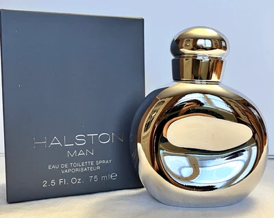 *HALSTON MAN* Spray EDT de plata de 2,5 oz/75 ml nuevo en caja *DESCONTINUADO, RARO DIFÍCIL DE ENCONTRAR!* Foto 1 de 4