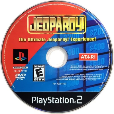 Scratch-Free - Jeopardy - Sony Playstation 2 Pristine Tested Authentic - Image 1 of 4