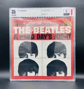 PROMOTIONAL COPY AMG 5 The Beatles A Hard Day’s Night Vinyl Record Sealed Graded - Picture 1 of 2