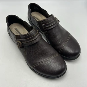 Clarks Collection Halbschuhe Damen 9,5 Kayleigh Step braun Leder Slipper leicht - Bild 1 von 8