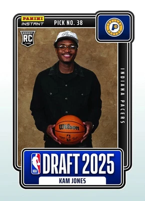 Kam Jones 2025 Panini DRAFT NIGHT GRADED GEM-MT 10 ROOKIE #DN-30 Presale - Image 1 of 4