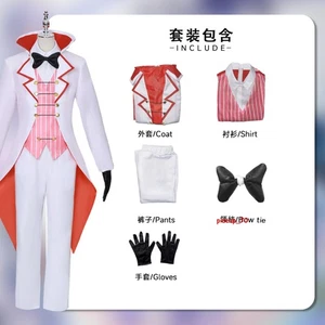Anime Hazbin Hotel Alastor Lucifer Costume Cosplay Outfit Polyester Halloween - Picture 1 of 10