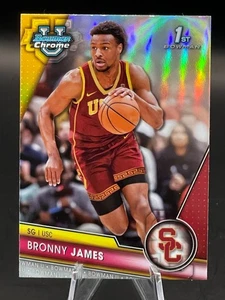 2023 Bowman University Chrome 1st Bowman #95 - Bronny James (Silver Refractor)USC - Bild 1 von 6