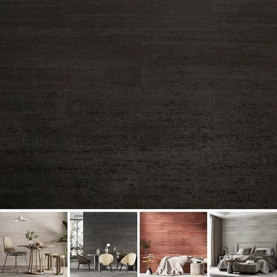 15pcs/26.46 sq ft Soft Stone Wall Panels, Flexible Rock Siding Panel Ebony Black - Image 1 of 4