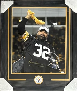 Pittsburgh Steelers Franco Harris Signed Framed 16x20 Towel TSE - Picture 1 of 1