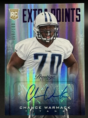 Chance Warmack 2013 Panini Prestige Extra Points #218 Holo Auto /100 (RC) IT1615 - Image 1 of 2