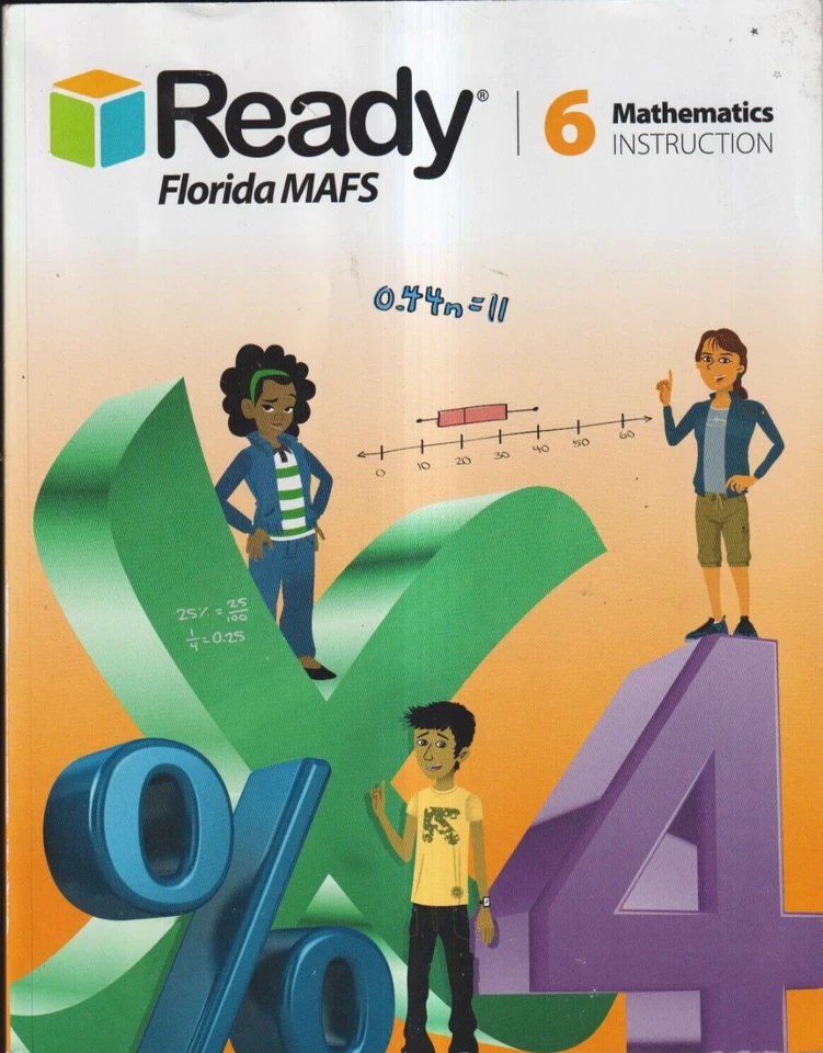 Ready Florida MAFS Grade 6 Mathematics Instruction Workbook - Image 1 of 1