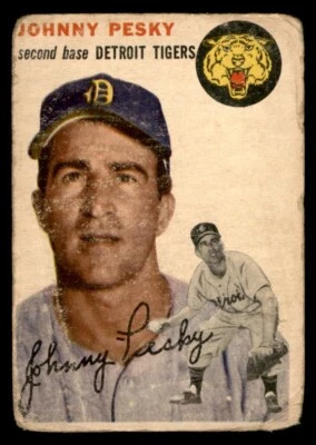 1954 Topps Baseball #63 Johnny Pesky PR *e1 - Image 1 of 2