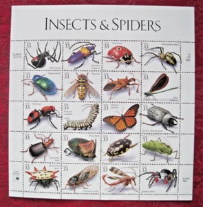 US #3351 Insects and Spiders Full Sheet 20 33¢ Stamps 1999 Mint NH XF - Picture 1 of 2