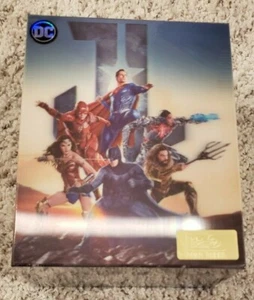 JUSTICE LEAGUE Steelbook Blu-ray 1-CLICK HDZETA LENTICULAR FULL Batman Superman - Picture 1 of 5