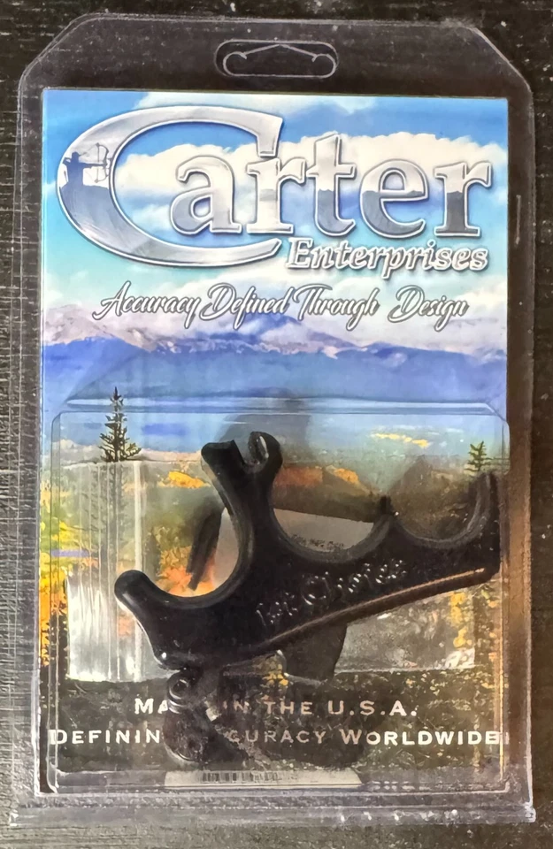 Carter Enterprises 1st Choice 24 3 Finger Black Thumb Release Aid New - Image 1 of 3
