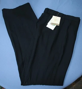 Doncaster Dress Pants Navy Blue Wool Lined Flat Front New NWT Womens Sz 4 - Picture 1 of 7