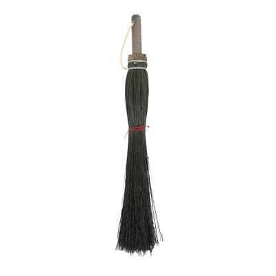 Lehman's Amish Fireplace Hand Broom, Oak Handle and Black Broomcorn Bristles