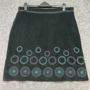 Mudd and Water Size 16 Green Cord Mini Skirt Circles Design Lined - Picture 1 of 11